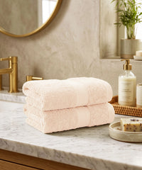 Cotton Bamboo 2 Pc Hand Towel, Buttercup | 600 GSM