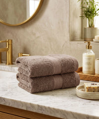 Cotton Bamboo 2 Pc Hand Towel, Rich Mahogany| 600 GSM