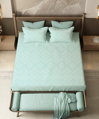 Home Essential Pastel Poetry King Bedsheet set,Sanjh Mist|144TC Cotton| 2 Pillow Covers