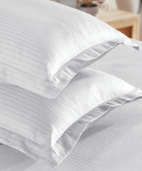Classic Style me Solid King Bedsheet Set, White| 210TC Cotton| 2 Pillow Covers