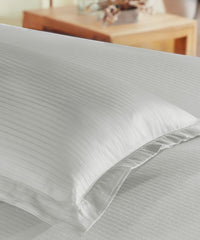 Classic Style me Solid Single Bedsheet Set, Snow Flake | 210TC Cotton | 1 Pillow Cover