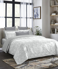 Indulgence Printed King Bedsheet Set, Imprial Knot| 300TC Cotton| 4 Pillow Covers