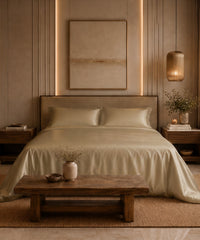 Classic Vitatex E Solid King bedsheet Set,Hemp| 210 TC Cotton| 2 Pillow Covers