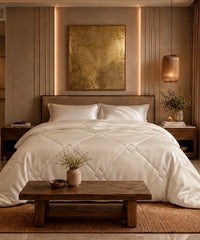 Classic Vitatex E Solid Double Comforter, Ice Vanilla|150 GSM Cotton