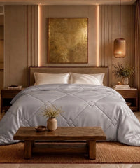 Classic Vitatex E Solid Double Comforter, Mineral Grey|150 GSM Cotton