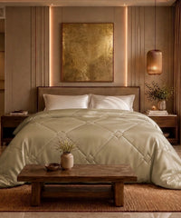 Classic Vitatex E Solid Double Comforter, Hemp|150 GSM Cotton