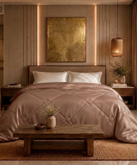 Classic Vitatex E Solid Double Comforter, Nude|150 GSM Cotton