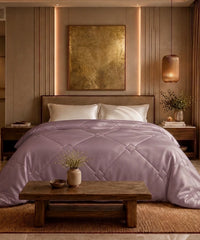 Classic Vitatex E Solid Double Comforter, Mauve Mist|150 GSM Cotton