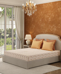 Carnival Floral Double Bedsheet Set,William Manor Brown| 144TC Cotton | 2 Pillow Covers