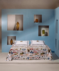 Shivan & Narresh King Set, JAISCAPE | 400TC Cotton | 4 Pillow covers