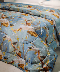 Shivan & Narresh King AC Comforter, Sky Hututi|400 TC Cotton Poly