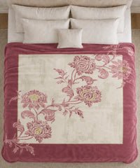Carnival Double Mink Blanket, Azalea | 1 Ply Super Soft| 2.7 KG