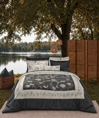 Indulgence Kalakriti King Bedsheet Set,Gulrang| 300TC| 4 Pillow Covers