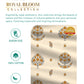 Home Essential Royal Bloom Queen Bedsheet Set, Lindon Grey| 144TC Cotton| 2 Pillow Covers