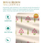 Home Essential Royal Bloom Queen Bedsheet Set, Raya Pink| 144TC Cotton| 2 Pillow Covers