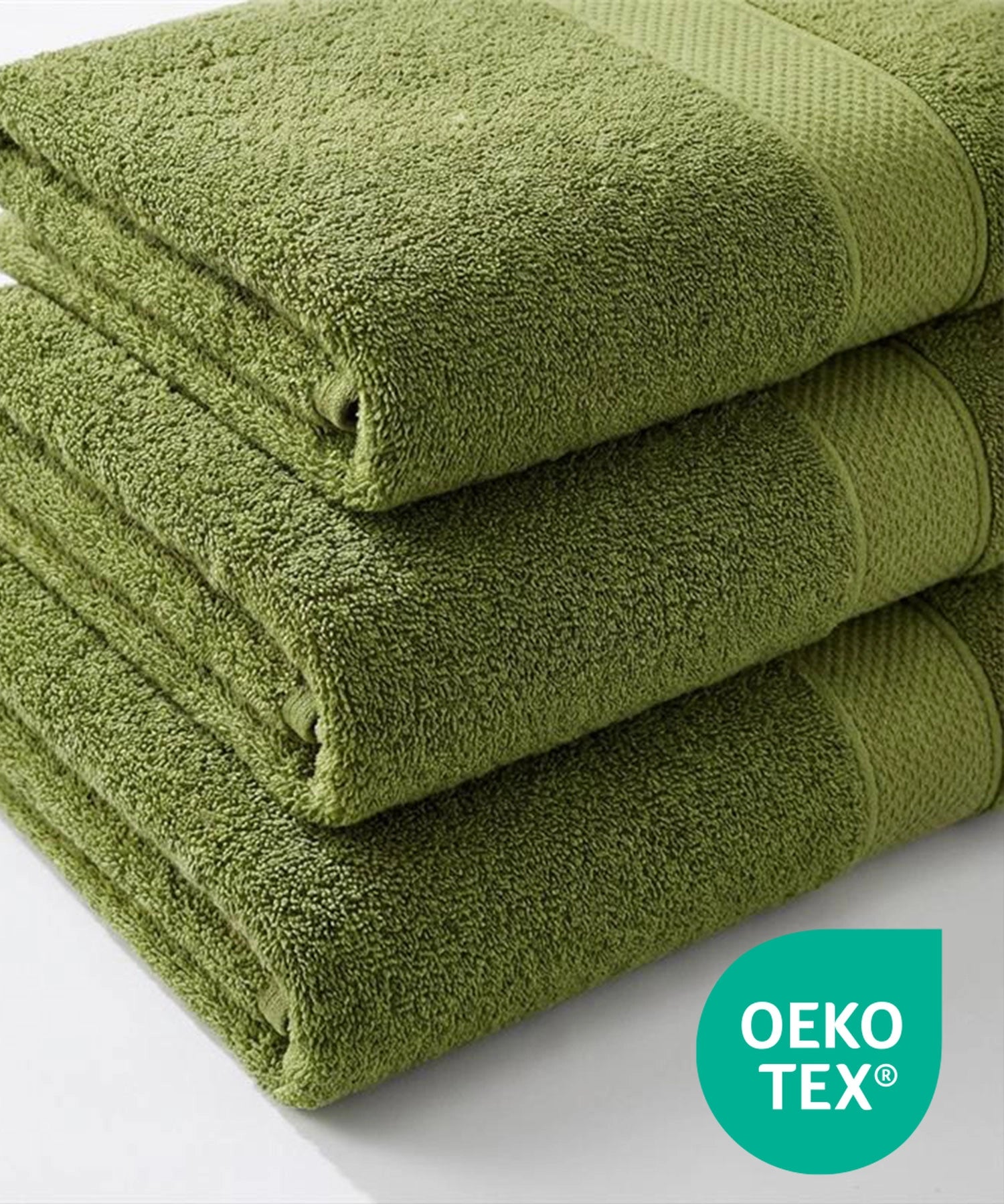 Urban Comfort Bath Towel, Olive| 450 GSM Cotton