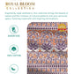 Home Essential Royal Bloom Queen Bedsheet Set, Rosario Purple| 144TC Cotton| 2 Pillow Covers