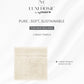 Luxe Home 2Pc Face Towel, Lamb's Wool| 600 GSM Cotton Bamboo