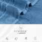 Luxe Home 1Pc Bath Towel, Sea Blue| 600 GSM Cotton Bamboo