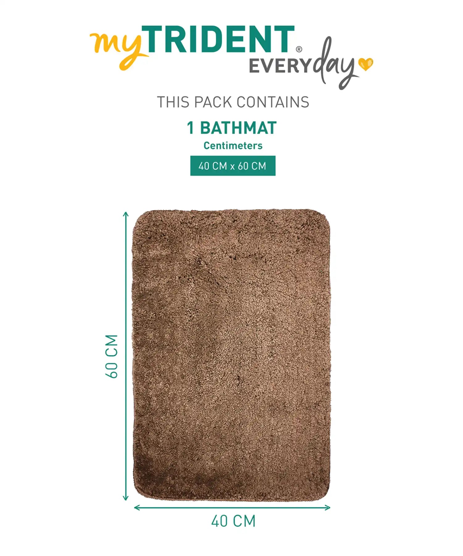 Everyday Bathmat 2000GSM 40X60CM Acorn
