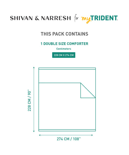 Shivan & Narresh for myTrident King Comforter, 400TC, SUROCCO