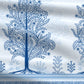 Classic Prakriti King Bedsheet Set, Neelgiri|210 TC Cotton|2 Pillow Covers