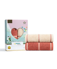 His & Her 2 PC Bath Towel Set, Suger & Spice|500 GSM Cotton