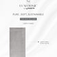 Luxe Home 1Pc Bath Towel, Charcoal| 600 GSM Cotton Bamboo
