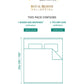 Home Essential Royal Bloom Queen Bedsheet Set, Mirabella Ochre | 144TC Cotton| 2 Pillow Covers