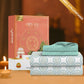 Carnival Ornate Queen Bedsheet, Chaithra Ice Green |144 TC Cotton| 2 Pillow Covers