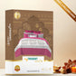 Sanskriti King Bedsheet, Gont Art Pink| 180 TC Cotton| 2 Pillow Covers