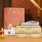 Carnival Ornate Queen Bedsheet, Heer Yellow|144 TC Cotton| 2 Pillow Covers