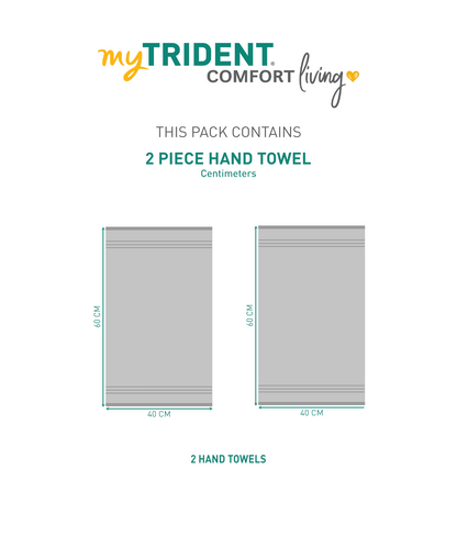 2Pc Hand Towel Set