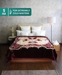 Classic Plushmare 2 Ply Double Mink Blanket,Juliet| 5 KG