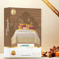Sanskriti King Bedsheet, Kasuti Turmeric| 180 TC Cotton| 2 Pillow Covers