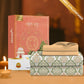 Carnival Ornate Queen Bedsheet, Manohari Sage |144 TC Cotton| 2 Pillow Covers