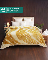 Classic Cozy Cocoon 2 ply Double Mink Blanket, Naomi|3.5 KG