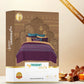 Sanskriti King Bedsheet, Rogan Art Plum| 180 TC Cotton| 2 Pillow Covers