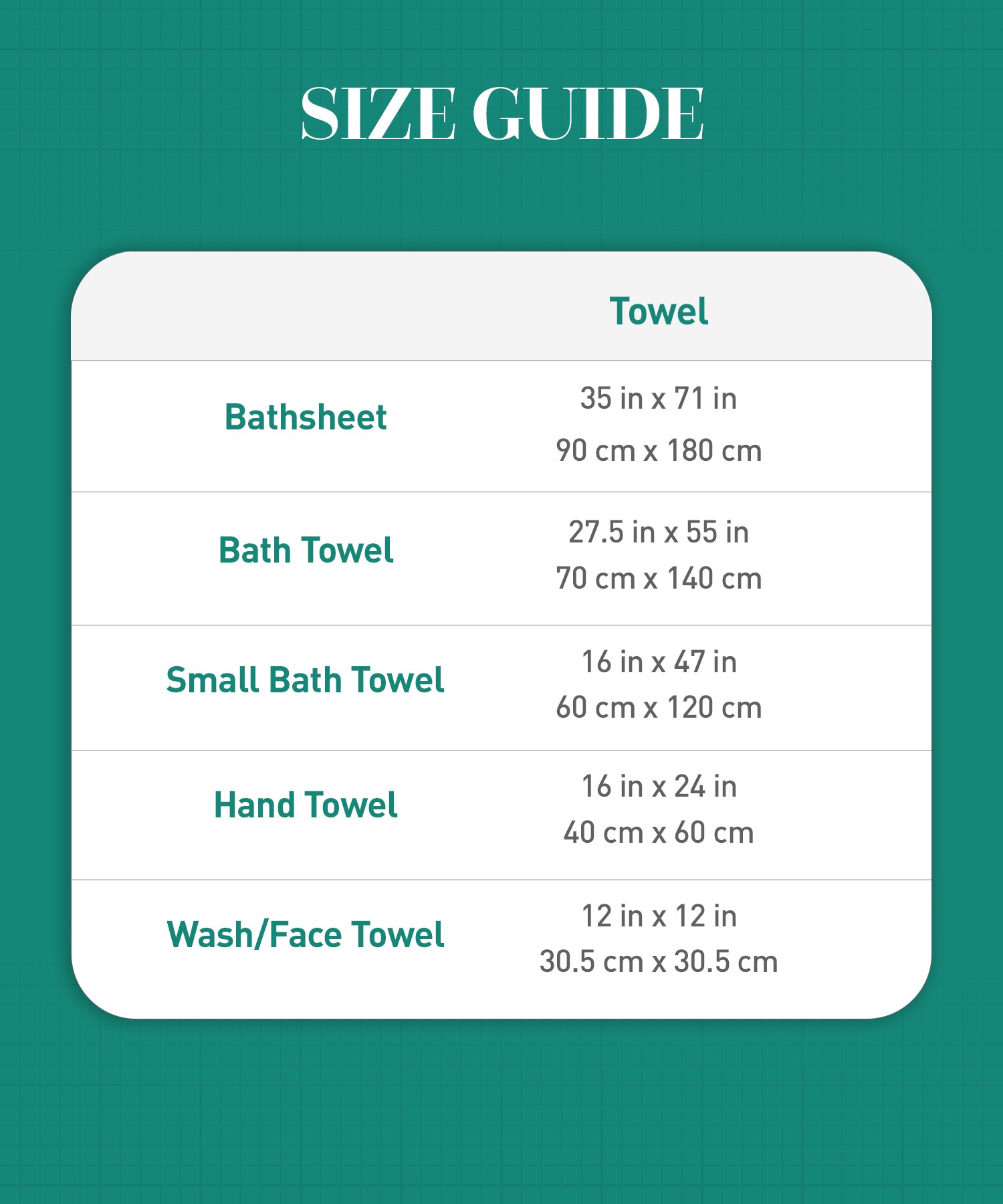 Size Guide