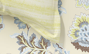 Home Essential King Printed Bedsheet, 144TC, 100% Cotton-Nayra Green