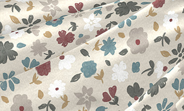 Home Essential Daphine Flannel King Bedsheet With 2 Pillow Cover, 144TC, 100% Micro Polyester, Printed, Beige