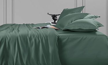 Nectarsoft King Solid Bedsheet Set, Green| 600 TC Cotton| 4 Pillow Covers