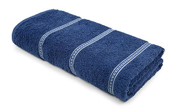 Urban Comfort Bath Towel, Doodle Blue| 450 GSM Cotton|Dry Fast