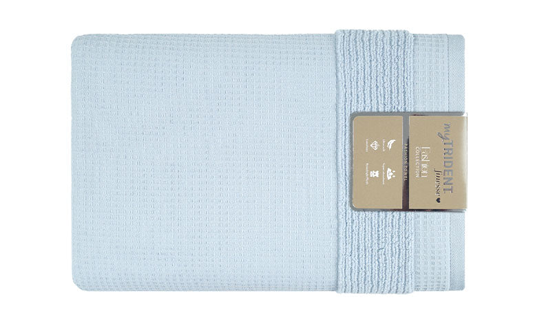 Finesse Fashion Waffle Bath Towel, Cloud|600 GSM Cotton
