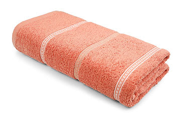 Urban Comfort Bath Towel, Brick Red| 450 GSM Cotton|Dry Fast