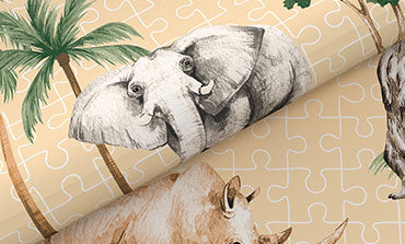 Juniors Double AC Comforter, Jigsaw Jungle|144 TC Cotton