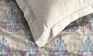 Atulaya Bharat King Bedsheet Set, Amar Shohar|144 TC Cotton|2 Pillow Covers