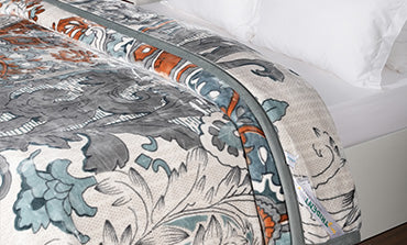 Indulgence Plush Paradise 2 ply Double Blanket, 2.20MX2.40M, 5.5kg, Jean