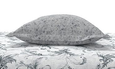 Home Essential King Printed Bedsheet, 144TC, 100% Cotton-Osiris Grey