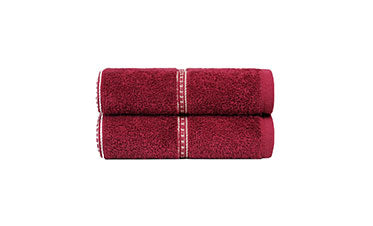Urban Comfort 2 Pc Hand Towel Set,Rosie Wine| 450 GSM Cotton|Dry Fast